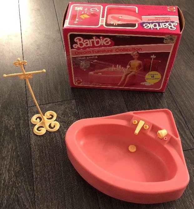 vintage barbie bathtub